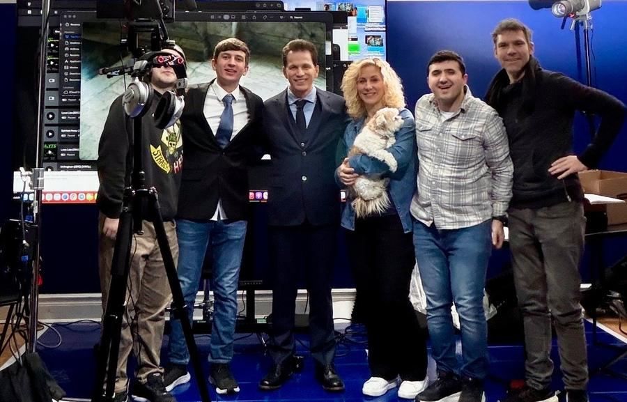 Cast & Crew — The production team together on set.